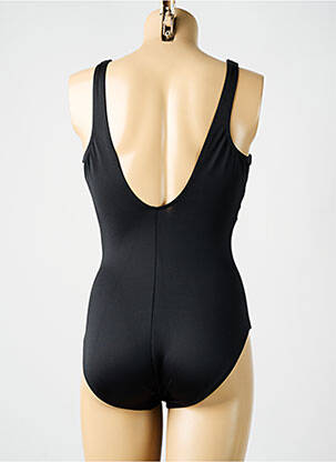 Costum de baie dintr-o singură piesă efect material satinat top sutien modelat negru MIRACLESUIT femeie