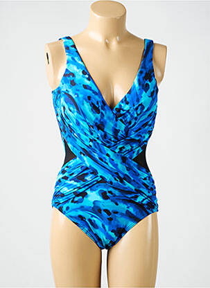 Costum de baie dintr-o singură piesă imprimeu fantezie top sutien modelat albastru MIRACLESUIT femeie