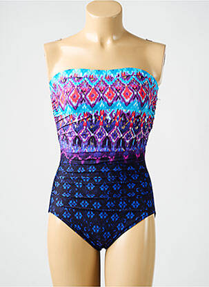 Costum de baie dintr-o singură piesă imprimeu fantezie albastru MIRACLESUIT femeie