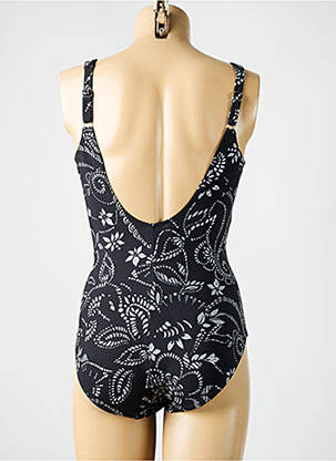 Costum de baie dintr-o singură piesă imprimeu fantezie sutien balconet cu decolteu înalt negru MIRACLESUIT femeie