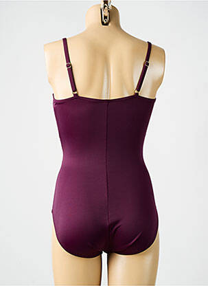 Costum de baie dintr-o singură piesă elasticitate sutien cupe întregi cu decolteu înalt violet MIRACLESUIT femeie