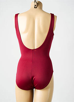 Costum de baie dintr-o singură piesă efect material satinat top sutien modelat roșu MIRACLESUIT femeie
