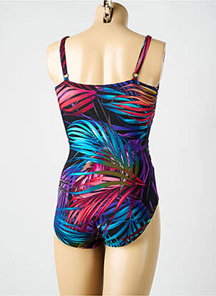 Costum de baie dintr-o singură piesă efect material satinat top sutien modelat negru MIRACLESUIT femeie