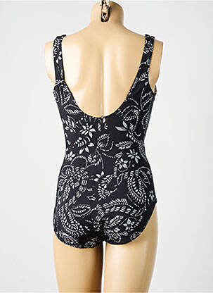 Costum de baie dintr-o singură piesă efect material satinat top sutien modelat negru MIRACLESUIT femeie