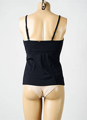 Top de baie bretele elastice detașabile negru AMORESSA femeie