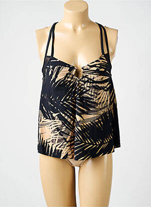 Top de baie imprimeu tie and dye negru AMORESSA femeie