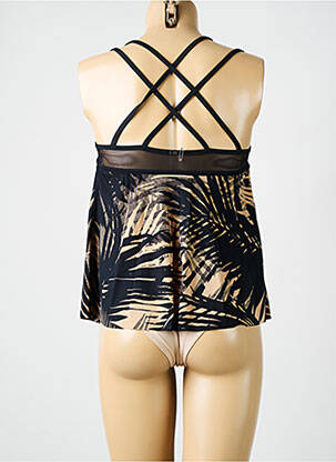 Top de baie imprimeu tie and dye negru AMORESSA femeie