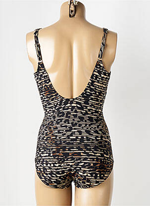 Costum de baie dintr-o singură piesă imprimeu fantezie top sutien modelat maro MIRACLESUIT femeie