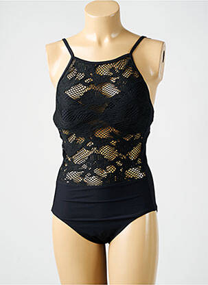 Costum de baie dintr-o singură piesă elasticitate top sutien modelat negru AMORESSA femeie