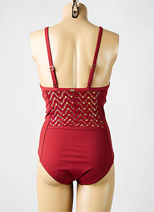 Costum de baie dintr-o singură piesă elasticitate top sutien modelat roșu AMORESSA femeie