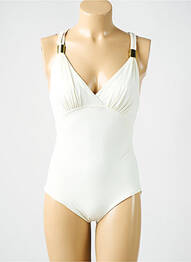 Costum de baie dintr-o singură piesă elasticitate top sutien modelat alb AMORESSA femme