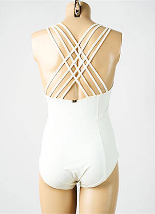 Costum de baie dintr-o singură piesă elasticitate top sutien modelat alb AMORESSA femeie