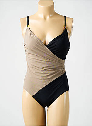 Costum de baie dintr-o singură piesă elasticitate top sutien modelat maro AMORESSA femeie