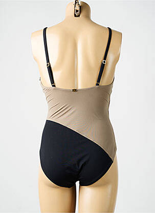 Costum de baie dintr-o singură piesă elasticitate top sutien modelat maro AMORESSA femeie