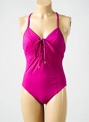 Costum de baie dintr-o singură piesă elasticitate top sutien modelat roz AMORESSA femeie