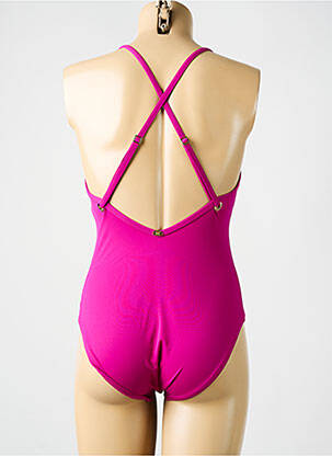 Costum de baie dintr-o singură piesă elasticitate top sutien modelat roz AMORESSA femeie