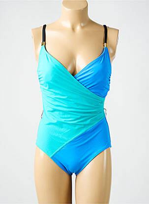 Costum de baie dintr-o singură piesă elasticitate top sutien modelat albastru AMORESSA femeie