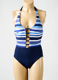 Costum de baie dintr-o singură piesă elasticitate top sutien modelat albastru AMORESSA femme