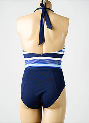 Costum de baie dintr-o singură piesă elasticitate top sutien modelat albastru AMORESSA femeie