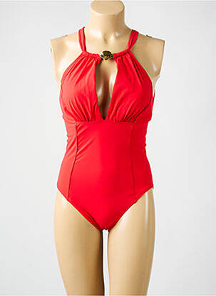 Costum de baie dintr-o singură piesă elasticitate top sutien modelat roșu AMORESSA femeie
