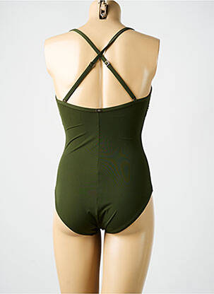 Costum de baie dintr-o singură piesă elasticitate top sutien modelat verde AMORESSA femeie