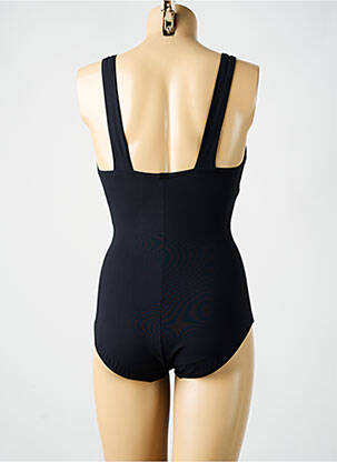 Costum de baie dintr-o singură piesă elasticitate sutien balconet cu decolteu înalt negru AMORESSA femeie