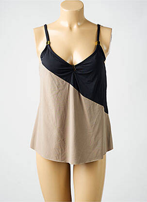 Top de baie elasticitate maro AMORESSA femeie