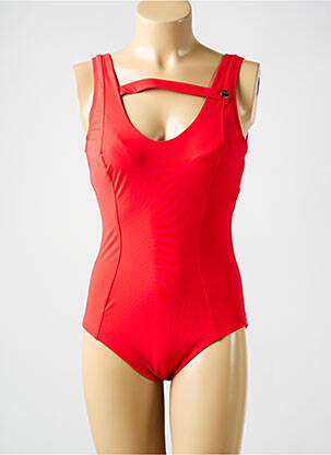 Costum de baie dintr-o singură piesă elasticitate sutien cupe întregi cu decolteu înalt roșu AMORESSA femeie