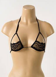 Sutien fără armatură top triunghiuri negru AJOUR femme