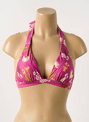 Sutien de costum de baie elasticitate top sutien modelat roz CYELL femeie