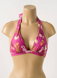 Sutien de costum de baie elasticitate top sutien modelat roz CYELL femme