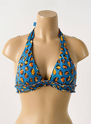 Sutien de costum de baie elasticitate top sutien modelat albastru CYELL femeie