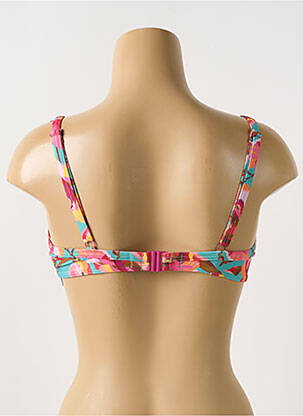 Sutien de costum de baie elasticitate sutien cupe întregi cu decolteu înalt albastru CYELL femeie