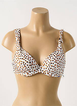 Sutien de costum de baie elasticitate top sutien modelat bej CYELL femeie