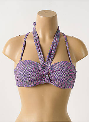 Sutien de costum de baie elasticitate top sutien modelat violet CYELL femeie