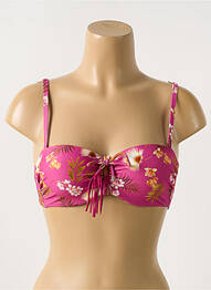 Sutien de costum de baie elasticitate top sutien modelat roz CYELL femme