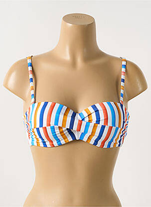 Sutien de costum de baie elasticitate top sutien modelat albastru CYELL femeie