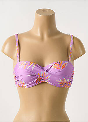 Sutien de costum de baie elasticitate top sutien modelat violet CYELL femeie