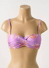 Sutien de costum de baie elasticitate top sutien modelat violet CYELL femme