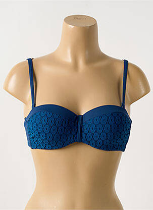 Sutien de costum de baie elasticitate top sutien modelat albastru CYELL femeie