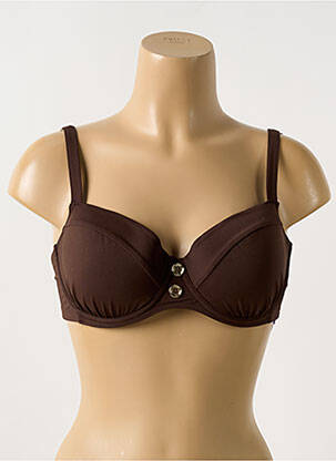 Sutien de costum de baie elasticitate top sutien modelat maro CYELL femeie