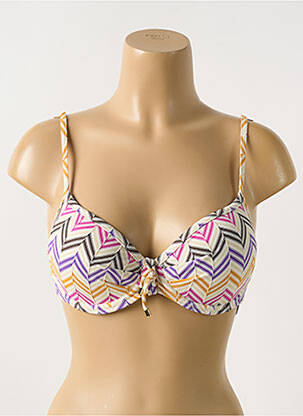 Sutien de costum de baie elasticitate top sutien push-up bej CYELL femeie