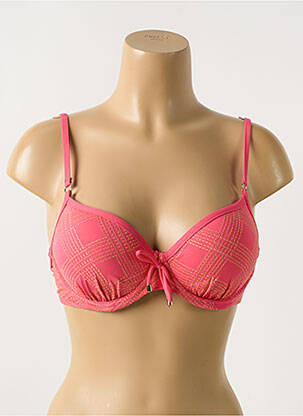 Sutien de costum de baie elasticitate top sutien push-up roz CYELL femeie