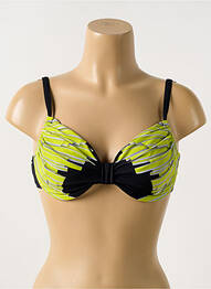 Sutien de costum de baie elasticitate sutien cupe întregi cu decolteu înalt verde MIRADONNA femme