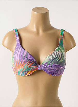 Sutien de costum de baie elasticitate top sutien modelat violet MIRADONNA femeie