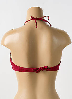 Sutien de costum de baie elasticitate top sutien modelat roșu PHAX femeie