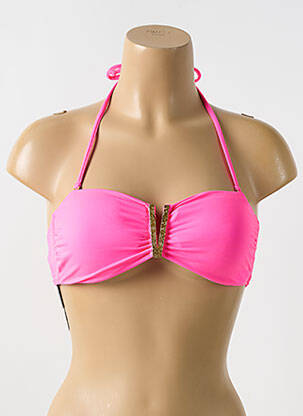 Sutien de costum de baie elasticitate top sutien modelat roz PHAX femeie