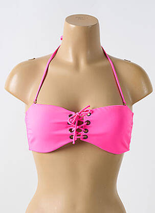 Sutien de costum de baie elasticitate top sutien modelat roz PHAX femeie