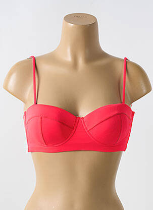 Sutien de costum de baie elasticitate top sutien modelat roșu PHAX femeie