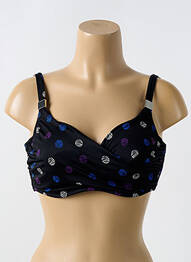 Sutien de costum de baie elasticitate sutien cupe întregi cu decolteu înalt negru MIRACLESUIT femme
